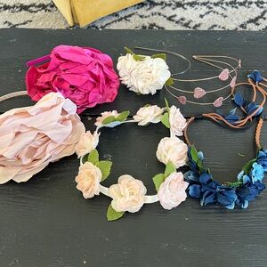 Floral and Heart Headbands 6 Pc. Lot